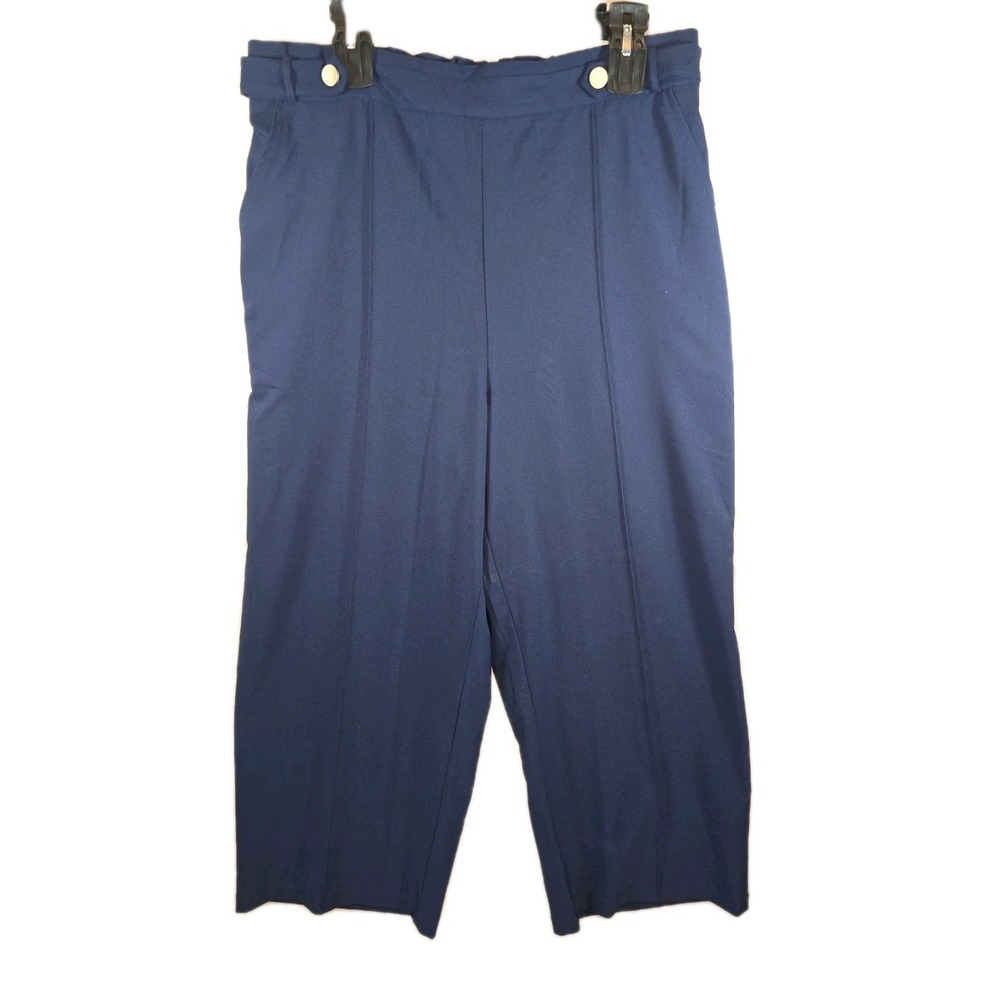 Grace Karin Blue Loose Dress Pants Size 2XL NWT Lightweight Wide Leg